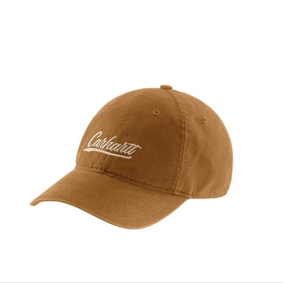 Carhartt Accessories - Carhartt® Canvas Script Graphic Cap, One Size Fits Most Brown